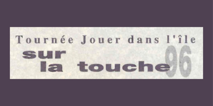 Sur la touche : Tournée du CAM